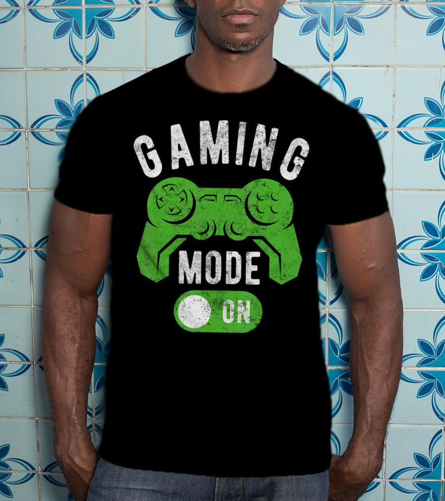 Gaming Mode On Gamer Life Cool Gamer Controller T-Shirt