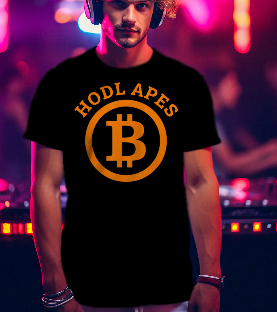 Hodl Apes Bitcoin Crypto Millionaire Plan Freedom Iconic T-Shirt