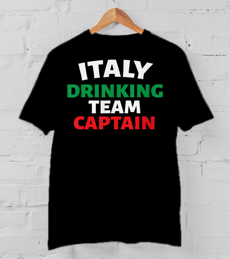 Italy Drinking Team Captain Italia T-Shirt