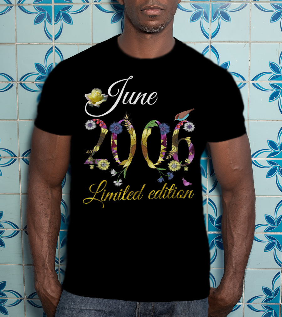 June 2006 Sunflowers Floral Birthday T-Shirt