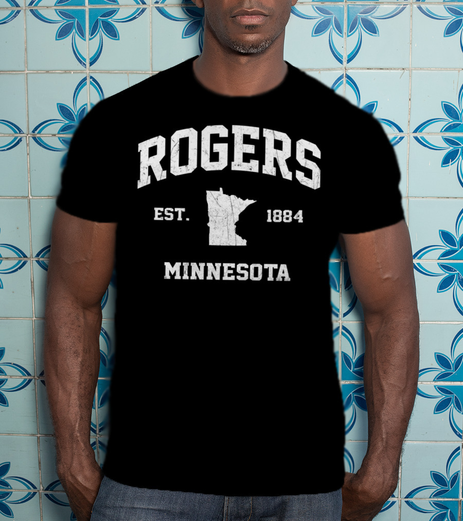 Rogers Minnesota Est. 1884 Vintage State Athletic T-Shirt