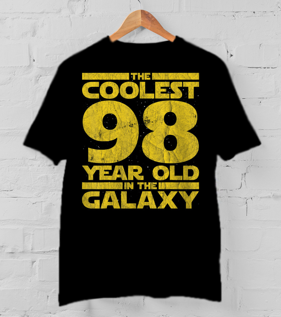 The Coolest 98 Year Old In The Galaxy Sci Fi 1923 Mens Womens Birthday T-Shirt