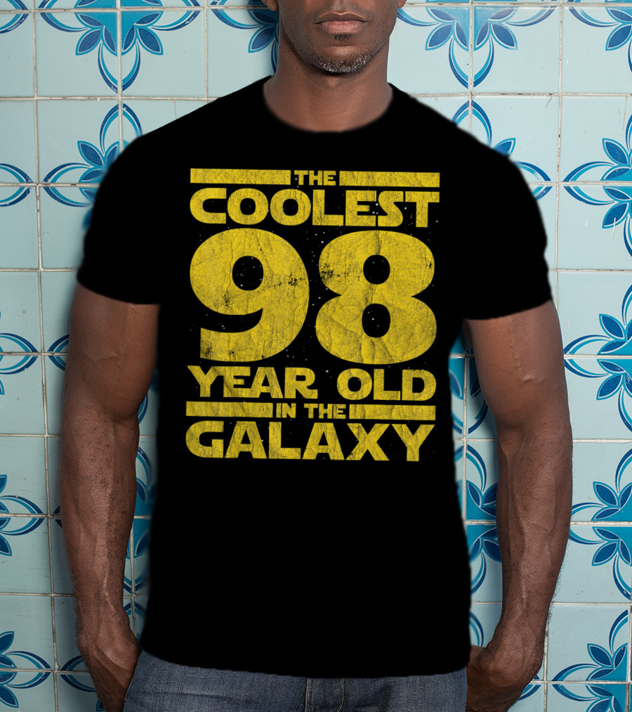 The Coolest 98 Year Old In The Galaxy Sci Fi 1923 Mens Womens Birthday T-Shirt