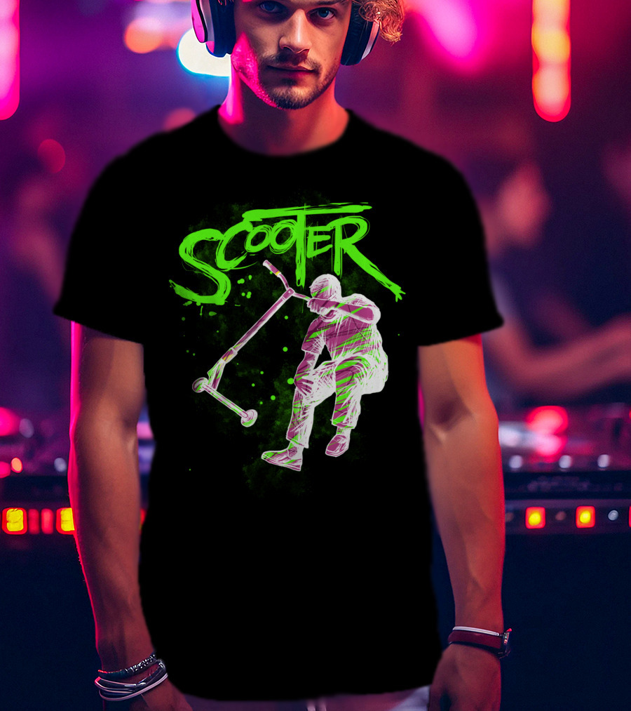 Scooter Neon Jump Action T-Shirt