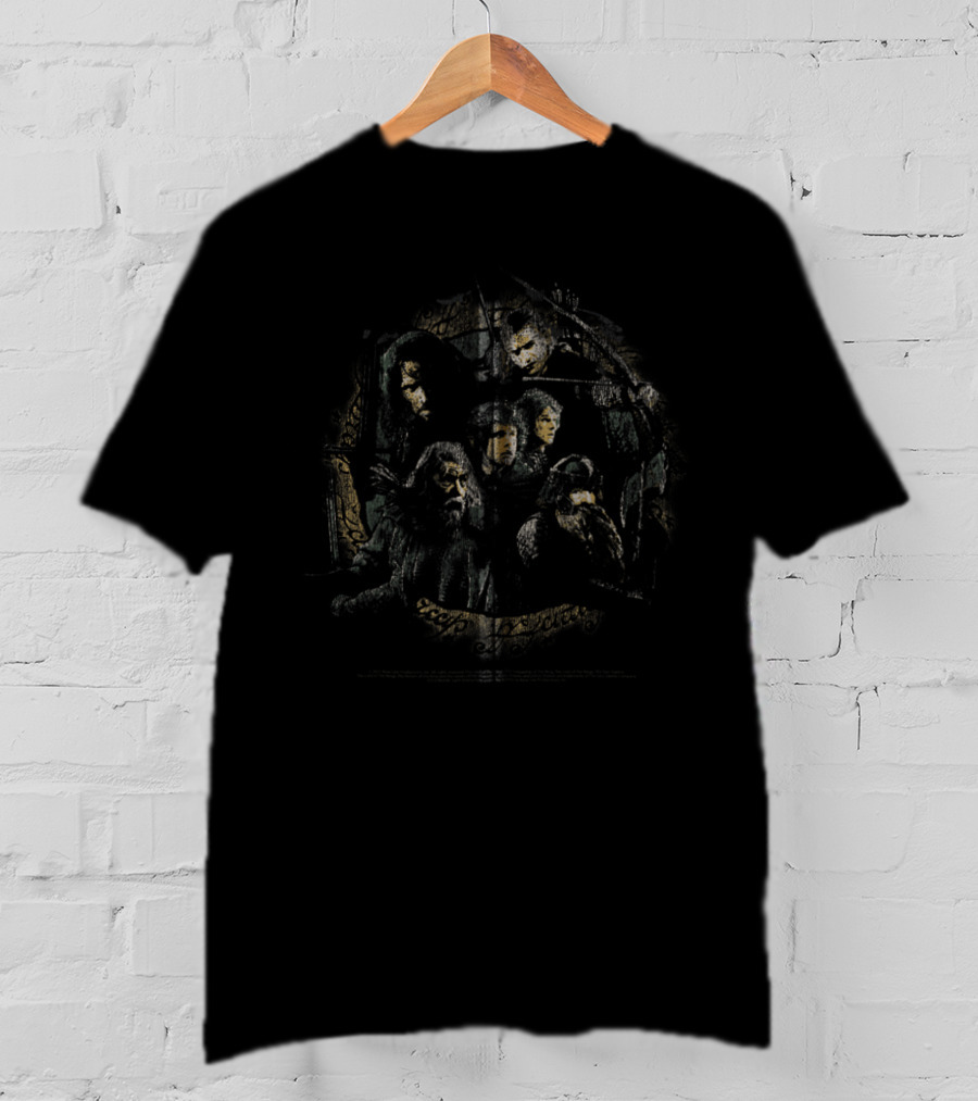 The Lord Of The Rings Fellowship Circle Of Companions Group Zip T-Shirt
