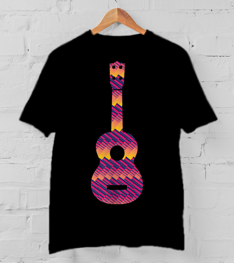 Tie Dye Sunset Guitar T-Shirt