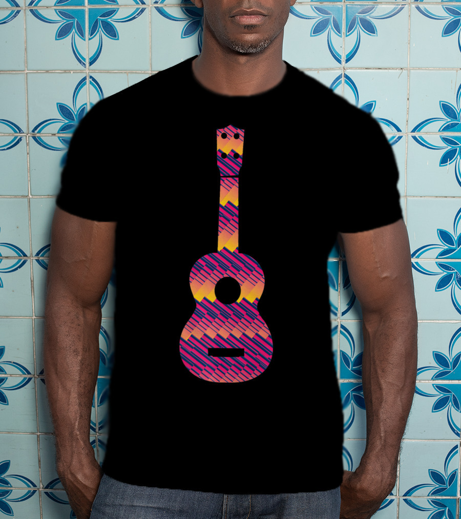 Tie Dye Sunset Guitar T-Shirt