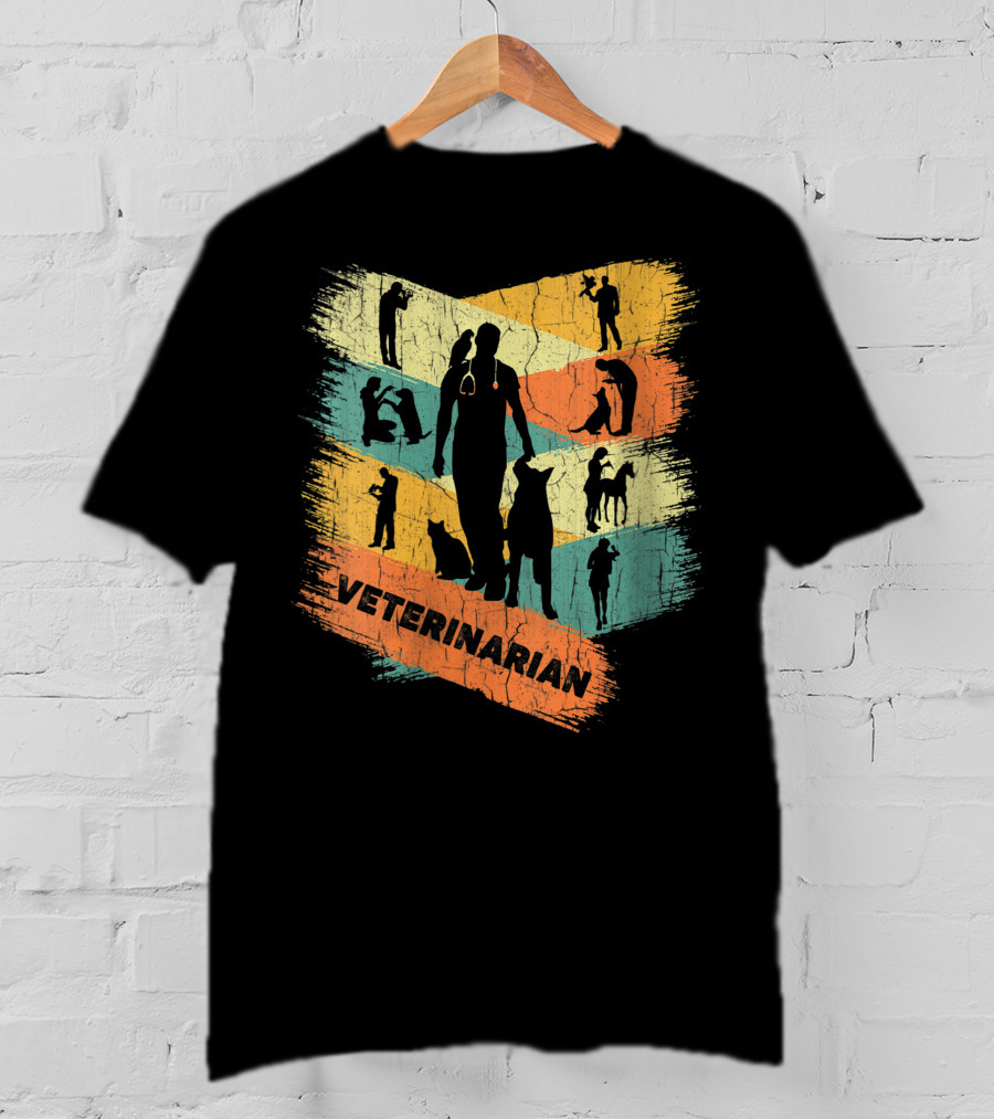Retro Veterinarian Veterinary Vintage Vet T-Shirt