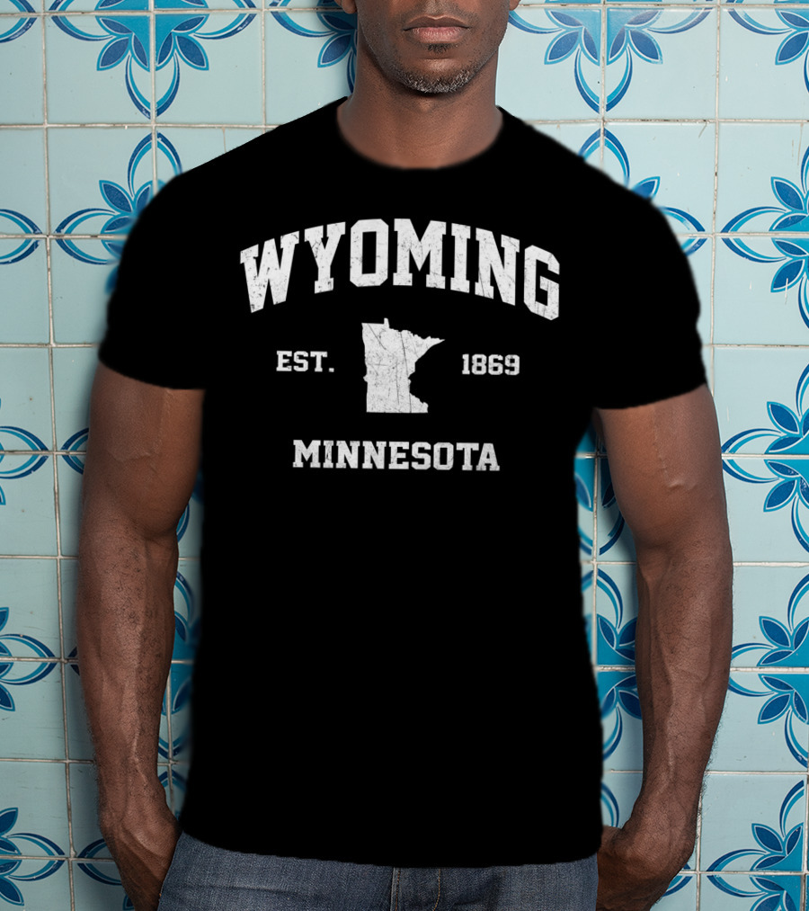 Wyoming Minnesota EST. 1869 Vintage State Athletic T-Shirt