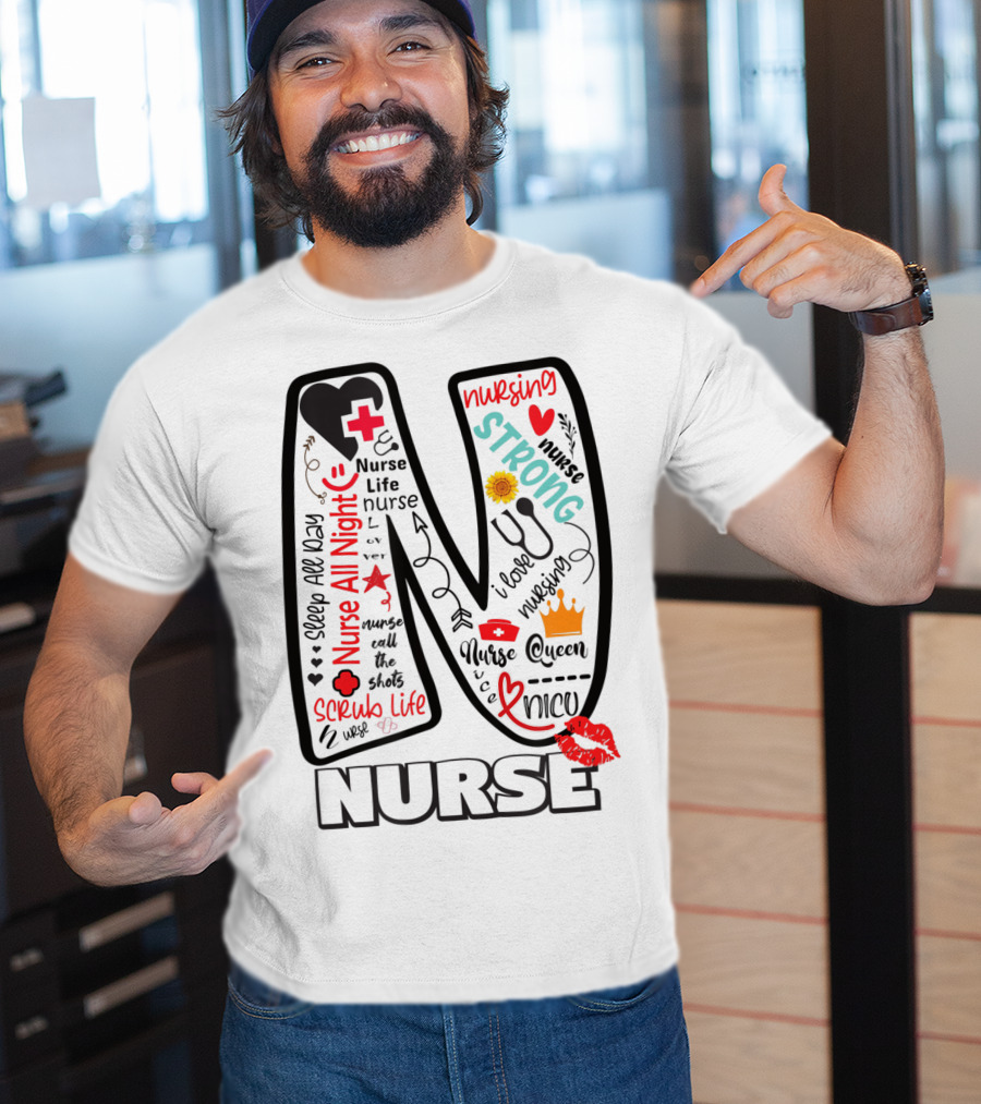 Nurse Life Nurse Strong Nurse Queen Nurse All Night Nursing Scrub Life T-Shirt