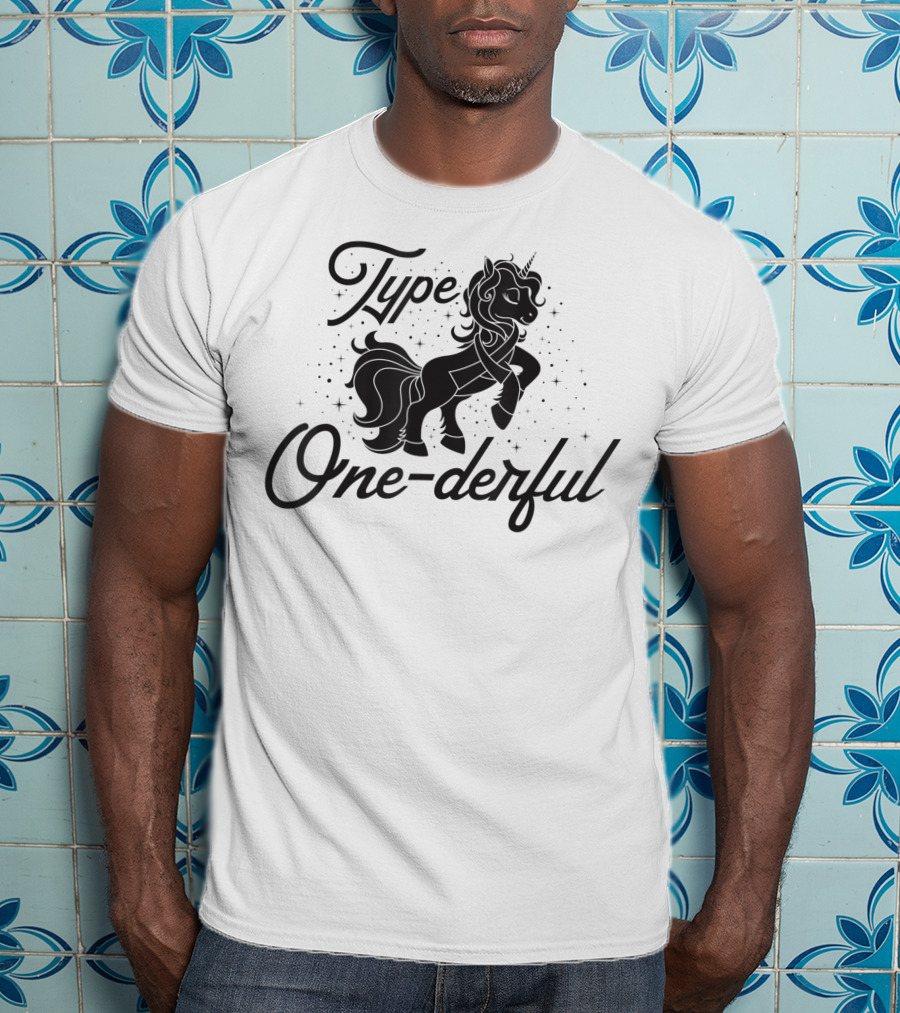Type Onederful Diabetes Unicorn Type One Diabetes T-Shirt