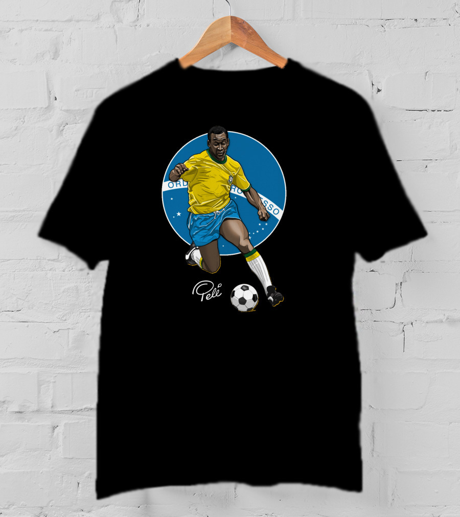 Pele Soccer Brazil Player Ordem E Progresso T-Shirt