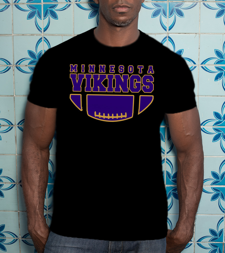 Minnesota Vikings Football Helmet Emblem T-Shirt