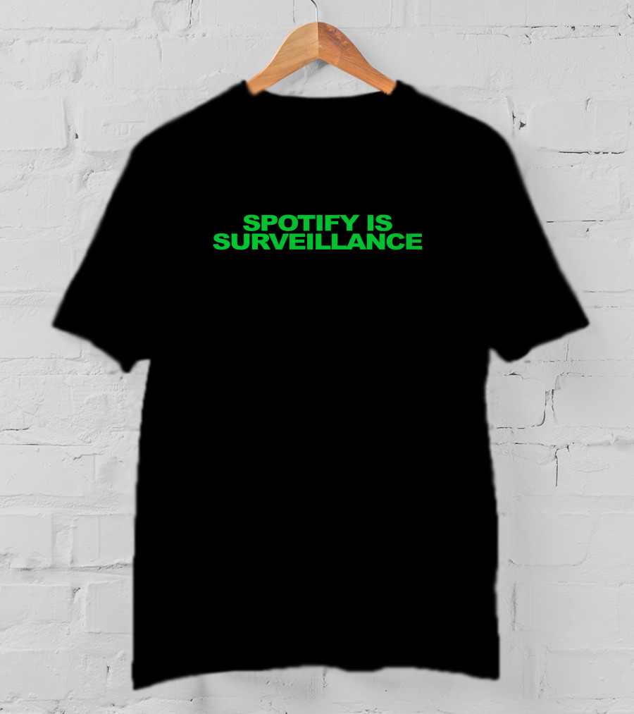 Evan Greer Spotify Is Surveillance T-Shirt