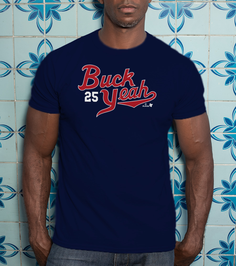 Buck Yeah 25 Players Navy Blue T-Shirt