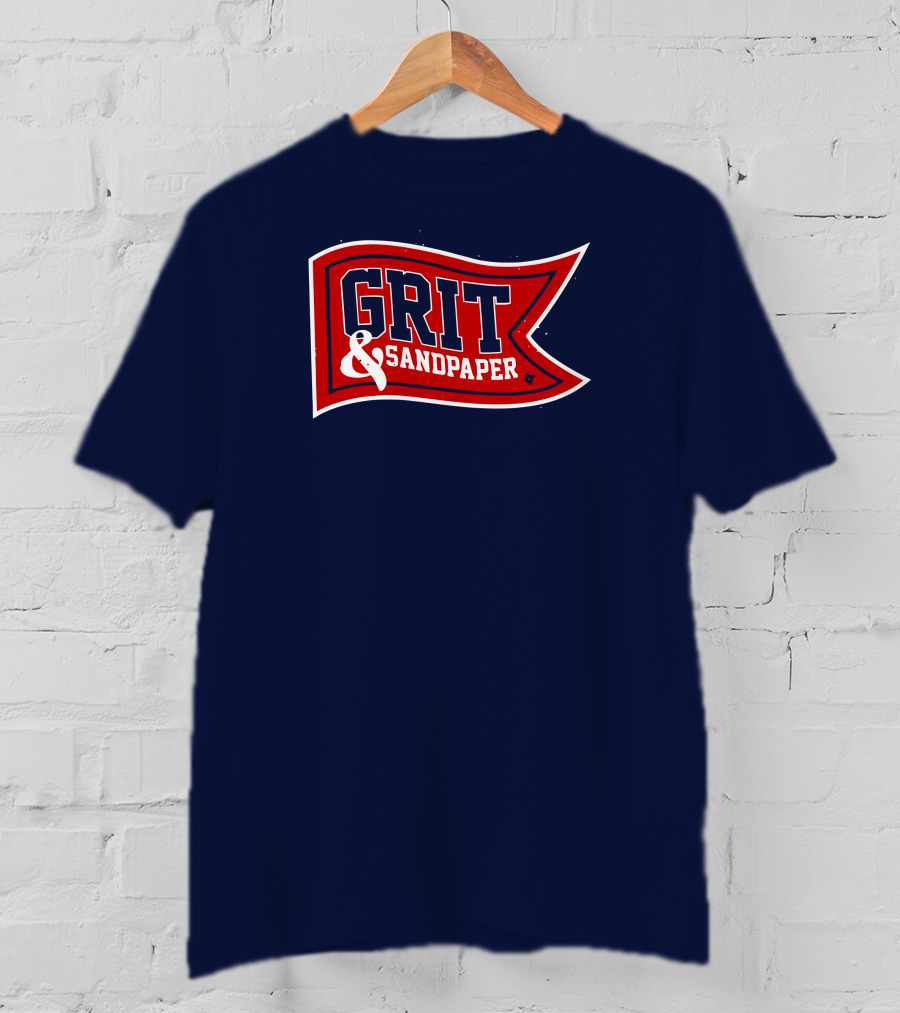 Grit And Sandpaper Red Flag Banner T-Shirt