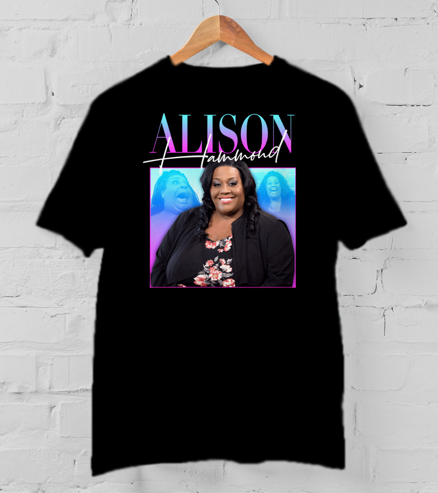 ALISON HAMMOND Vibrant Portrait With Duo Expressions T-Shirt
