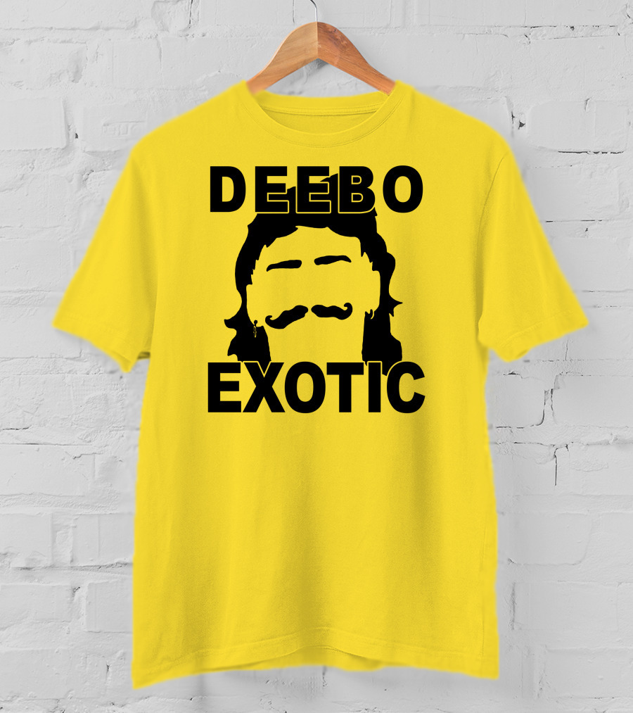DEEB0 EX0TIC Μullet Mustache T-Shirt