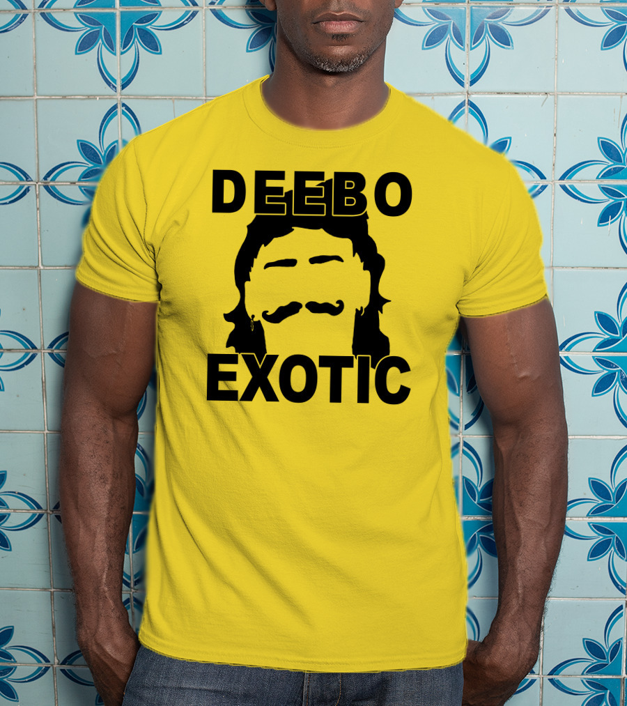DEEB0 EX0TIC Μullet Mustache T-Shirt