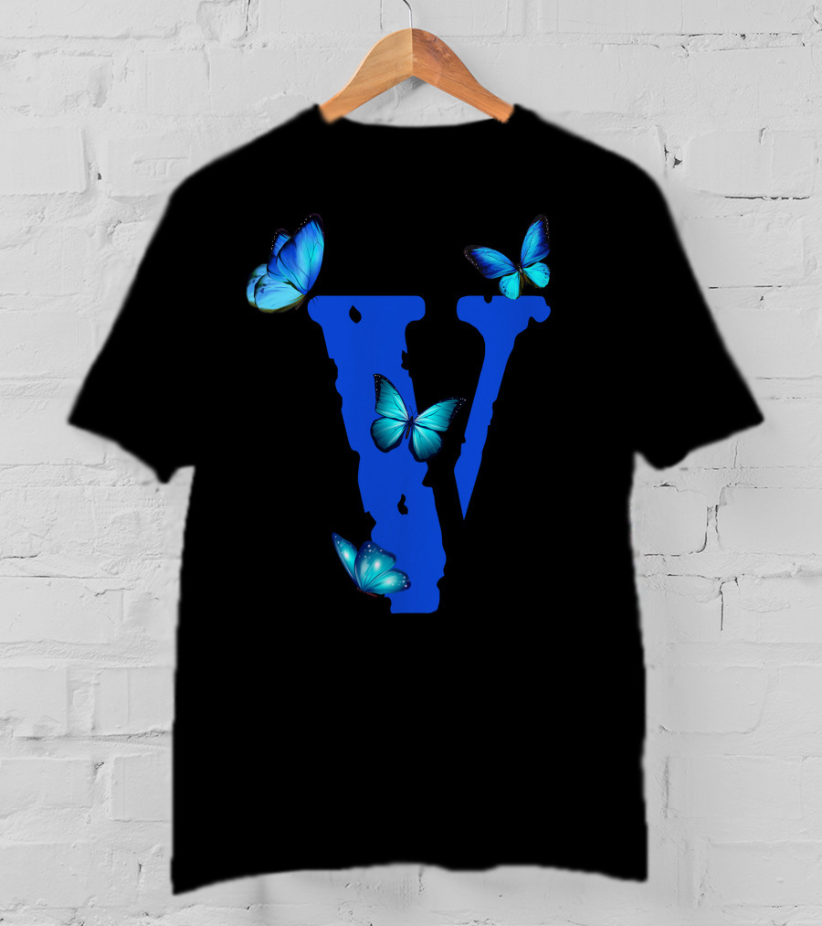 Vlone V Blue Butterfly Collection T-Shirt