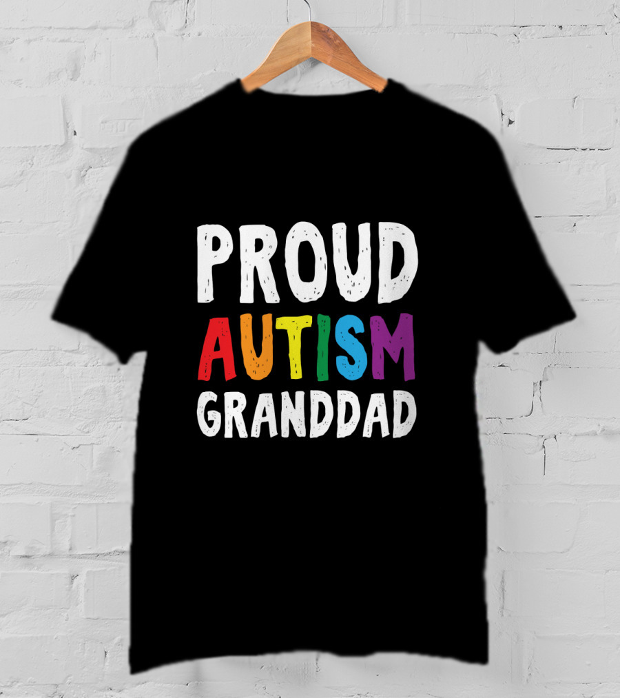 Proud Autism Granddad T-Shirt
