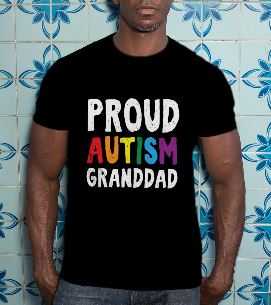 Proud Autism Granddad T-Shirt