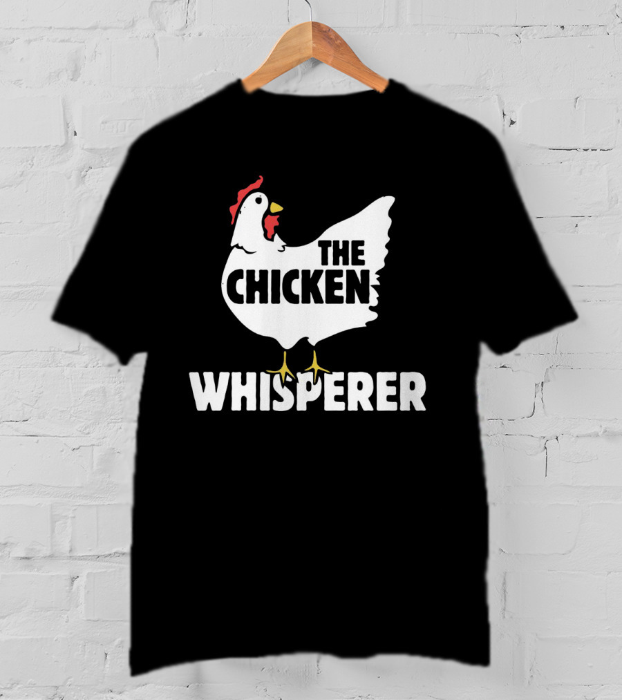 The Chicken Whisperer Bold White Red And Yellow Chicken T-Shirt