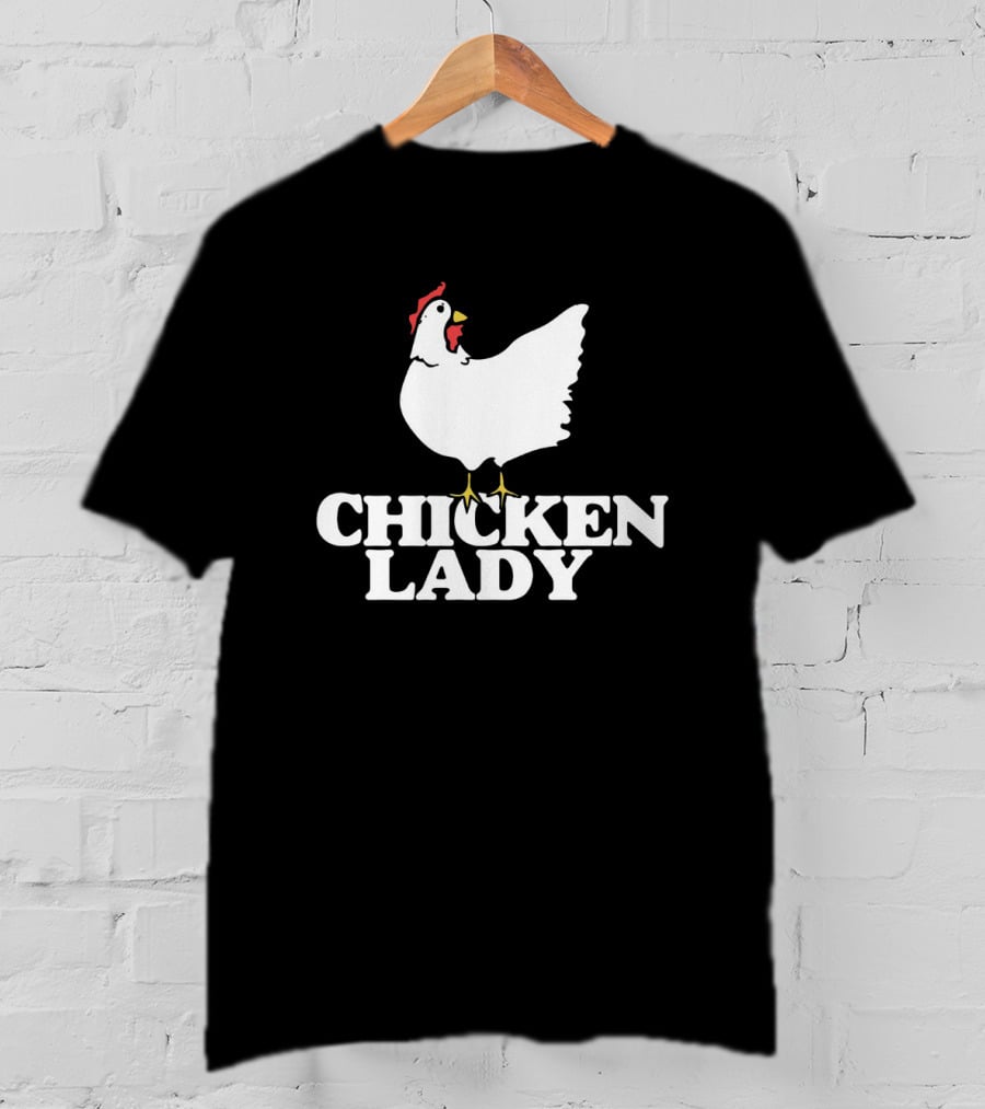 Chicken Lady White Hen T-Shirt