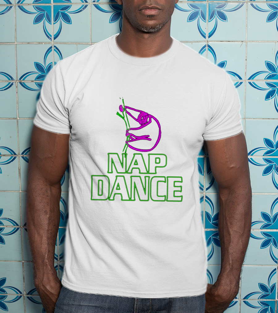 Nap Dance Neon Sign Sloth Pun T-Shirt