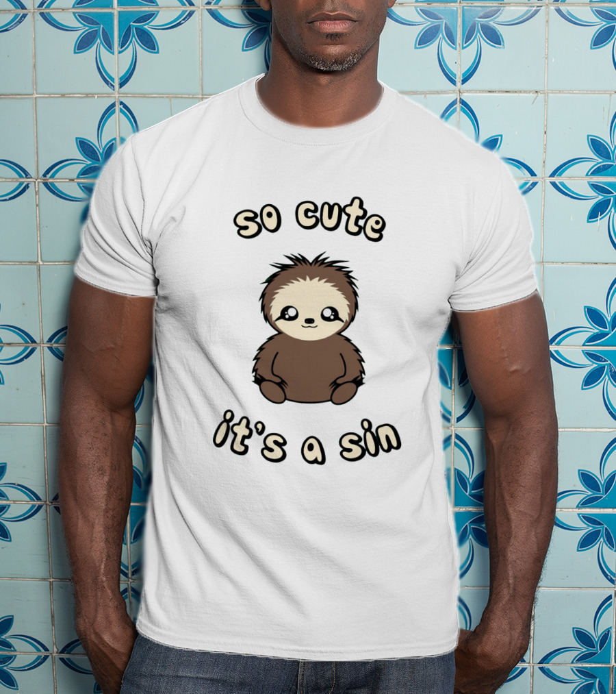 So Cute It's A Sin Adorable Sloth T-Shirt