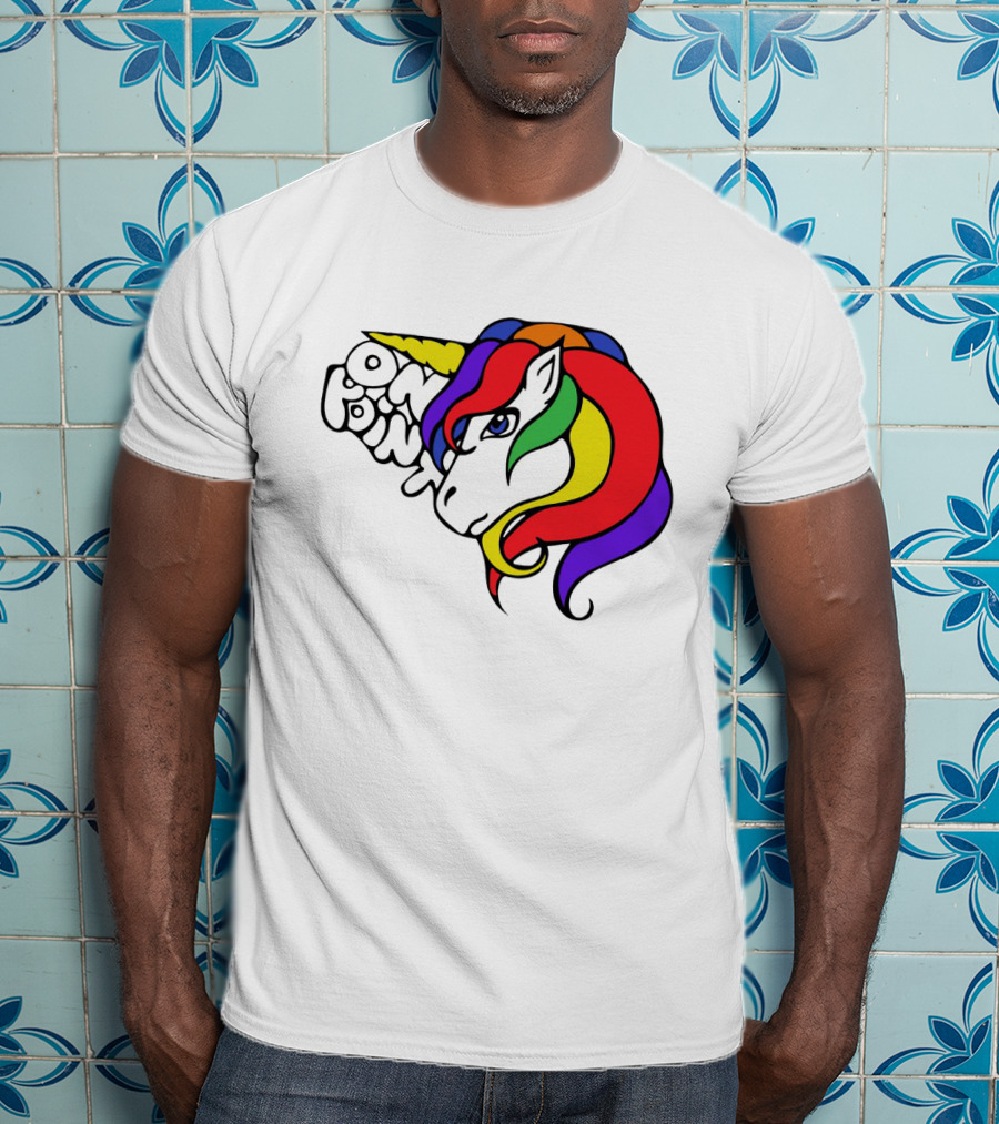 Rainbow Mane On Point Unicorn T-Shirt