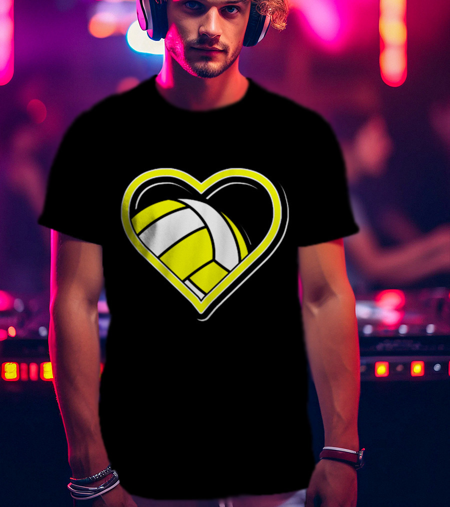 Heart-Shaped Volleyball Passion T-Shirt