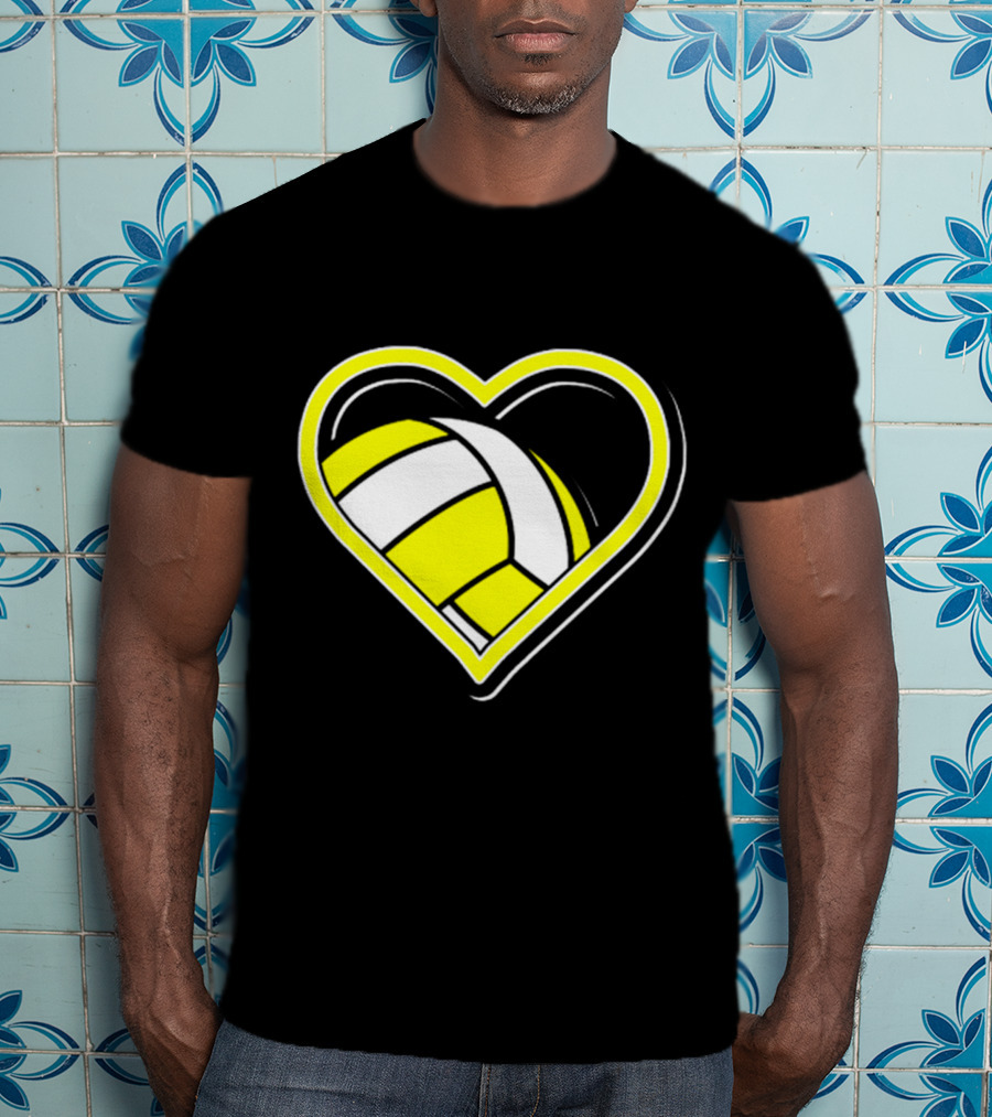 Heart-Shaped Volleyball Passion T-Shirt