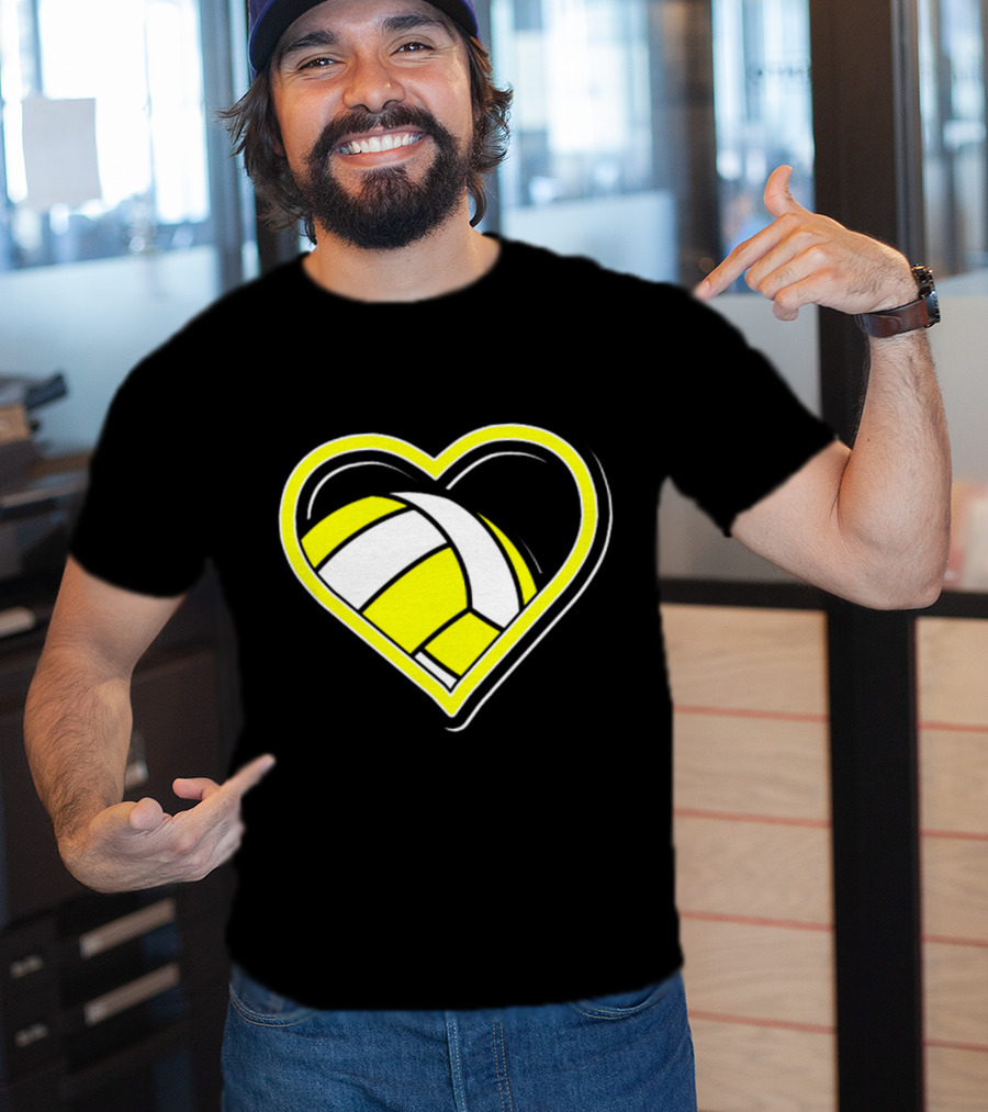 Heart-Shaped Volleyball Passion T-Shirt