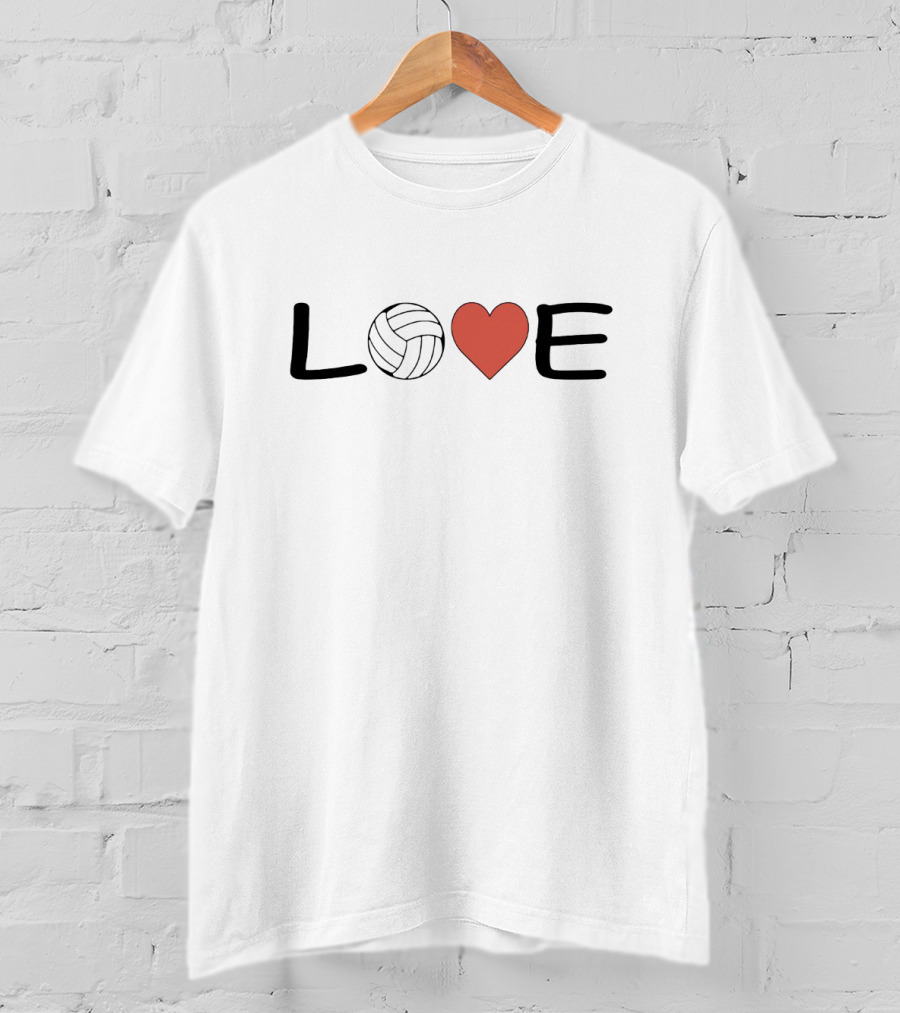 Volleyball Love Heartball T-Shirt