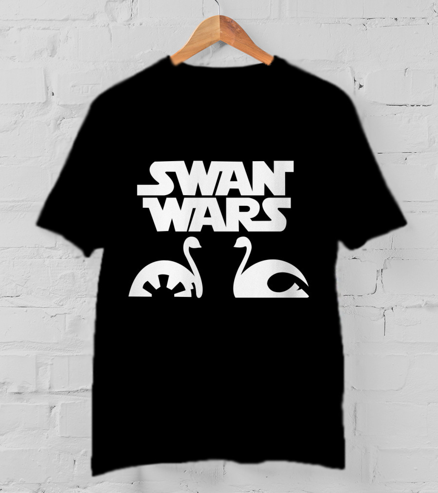 Swan Wars Top Ballet Parody With Swan Silhouette And Iconic Sci-Fi Influence T-Shirt