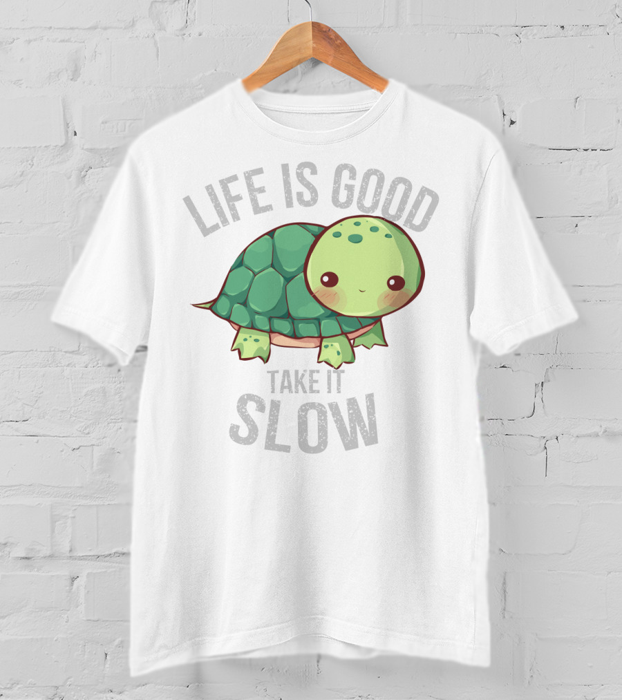 Life Is Good Take It Slow Turtle T-Shirt