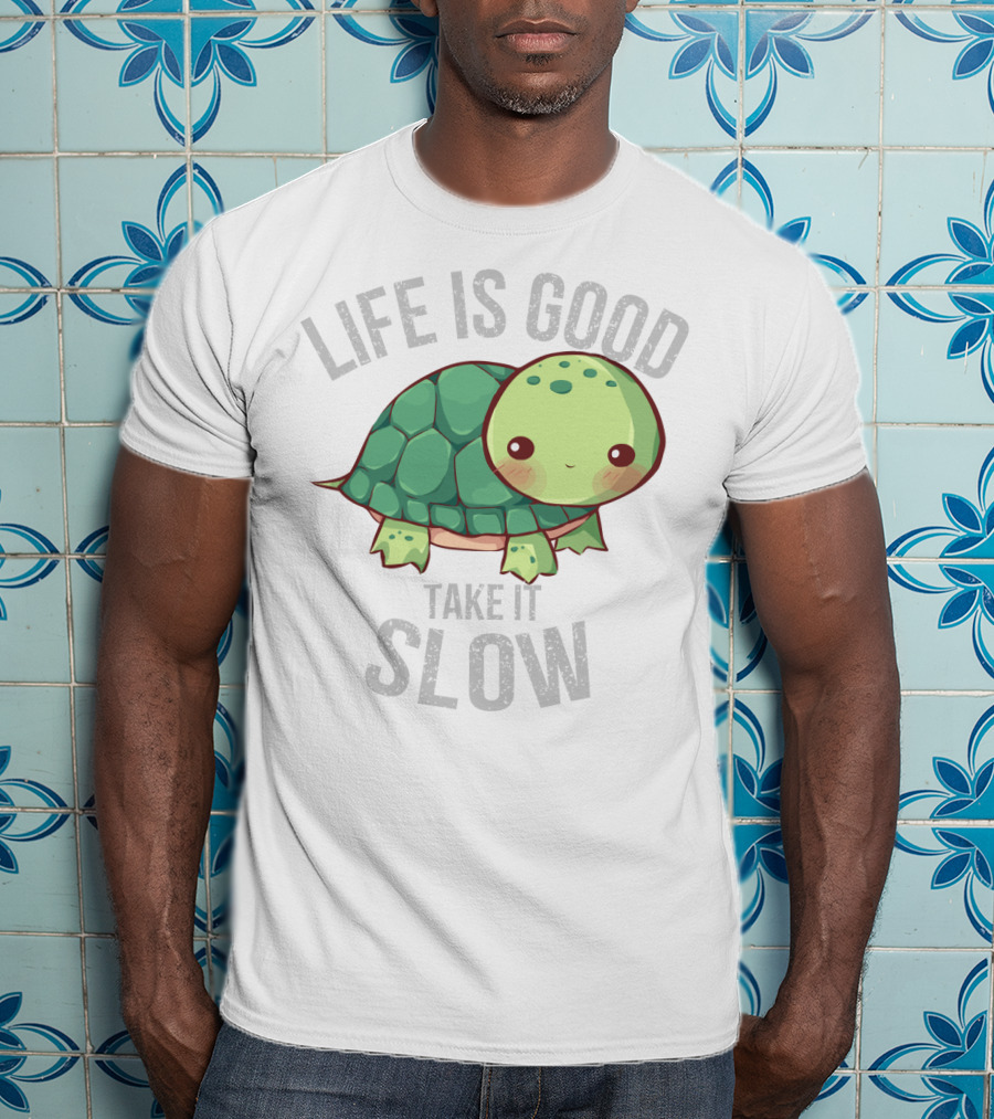 Life Is Good Take It Slow Turtle T-Shirt