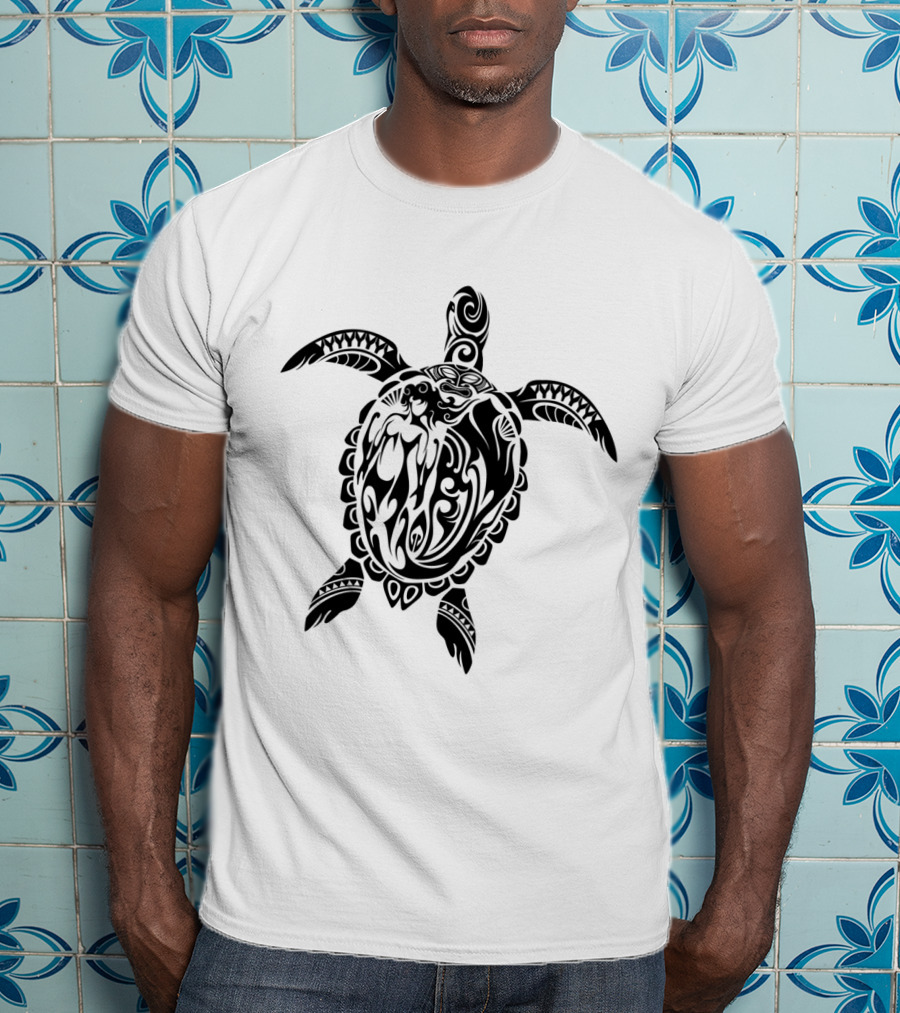 Turtle Turtles Polynesian Tribal Sea Turtle T-Shirt