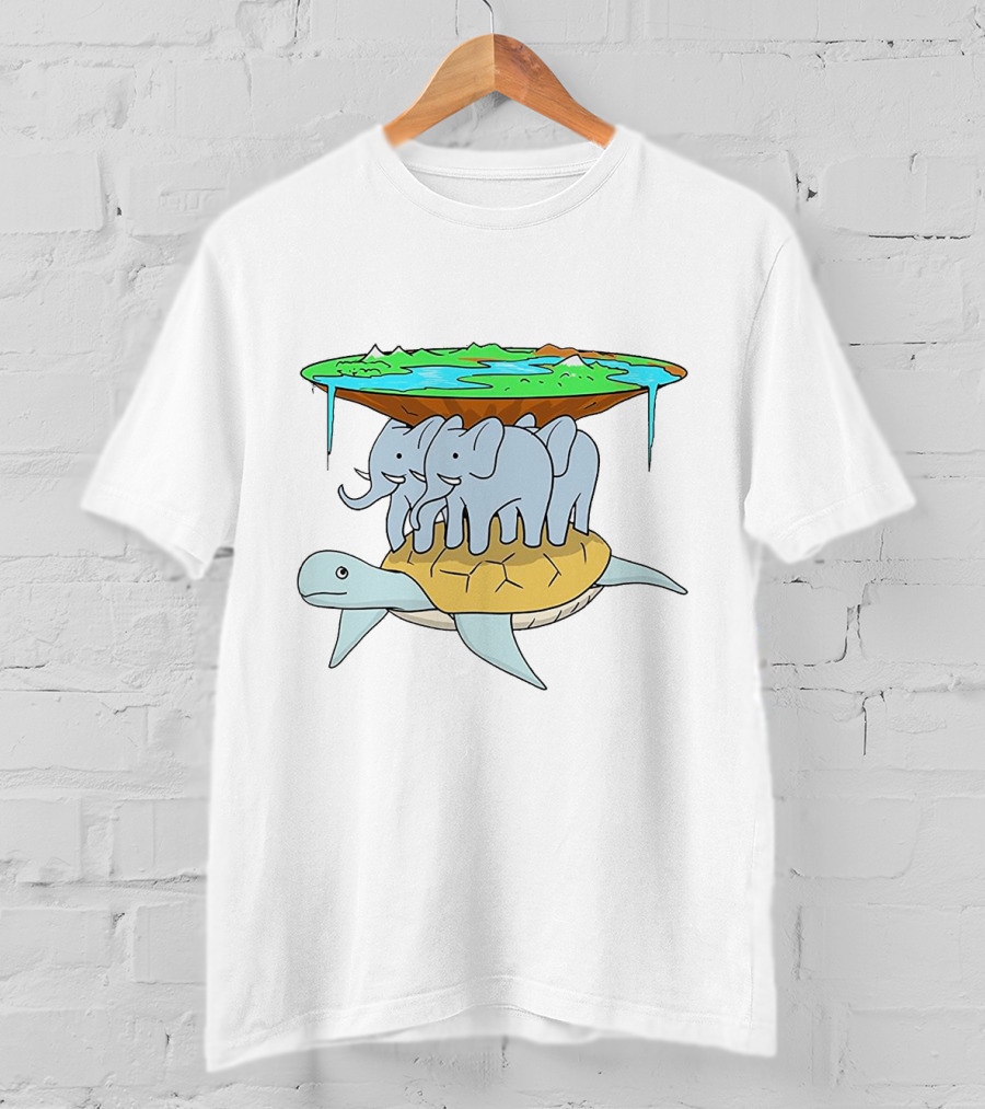 Discworld Turtles Three Elephants World On Turtle T-Shirt