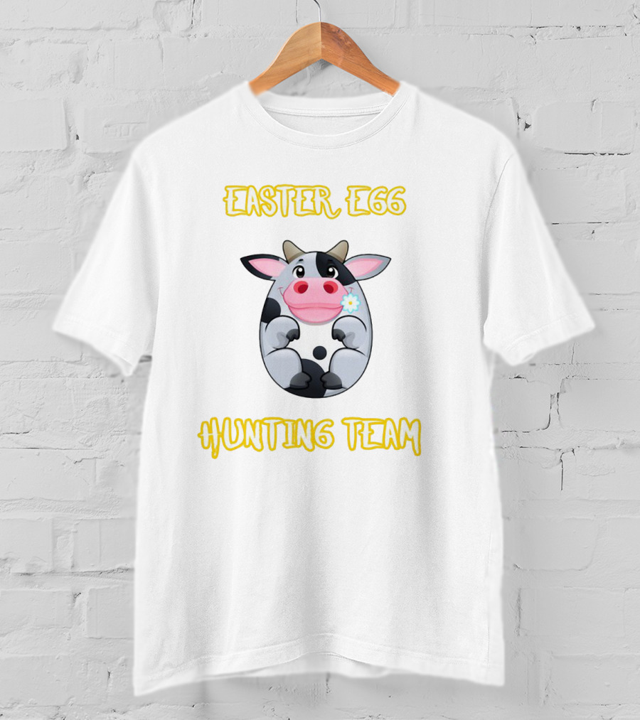 Easter Egg Hunting Team Cow Egg Farmer T-Shirt