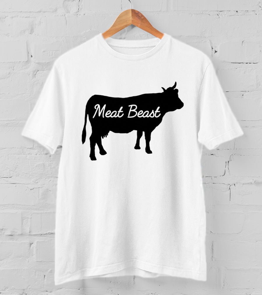 Meat Beast Bold Cow T-Shirt