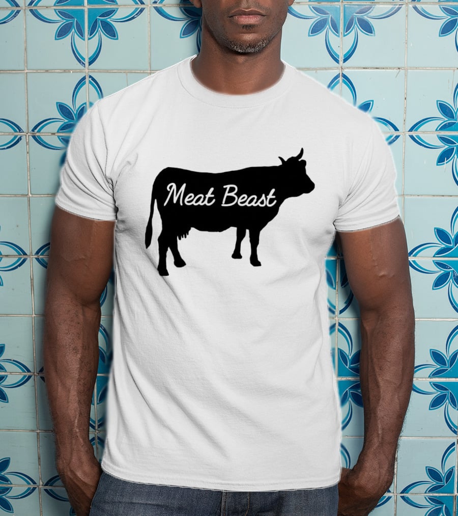Meat Beast Bold Cow T-Shirt