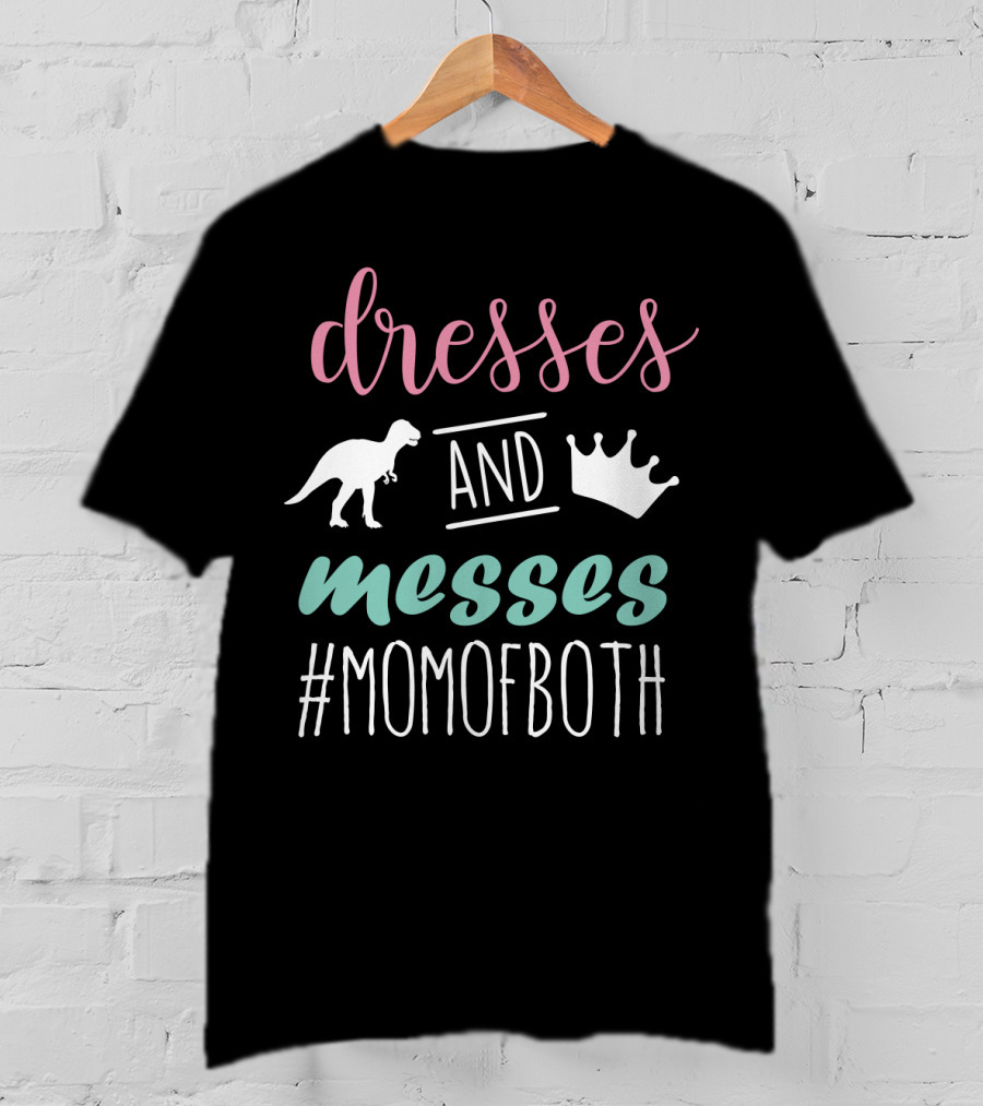 Dresses And Messes Dinosaur Crown #Momofboth T-Shirt