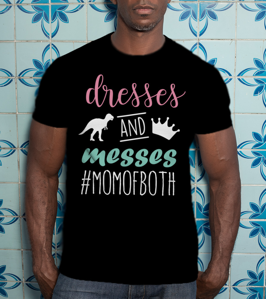 Dresses And Messes Dinosaur Crown #Momofboth T-Shirt