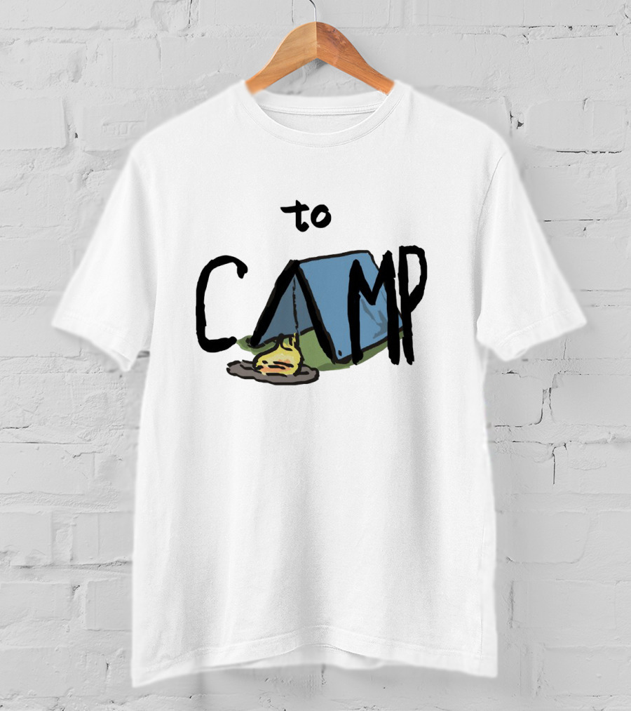 To Camp With Tent And Campfire T-Shirt