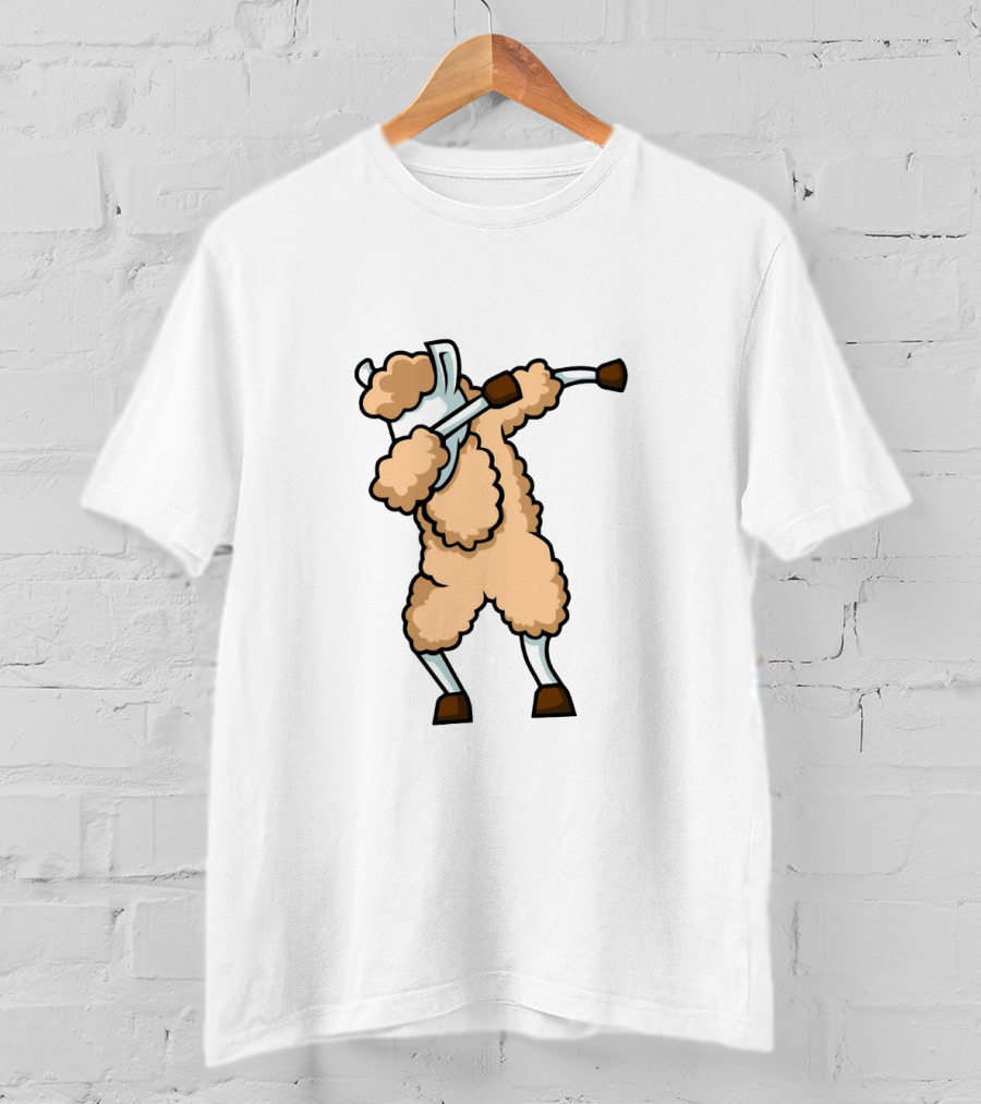 Dabbing Llama Funny Dab Cartoon Pose Iconic Dance Move T-Shirt