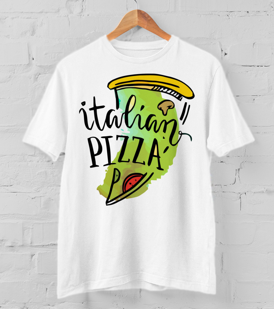 Italian Pizza Slice With Cheese And Pepperoni T-Shirt