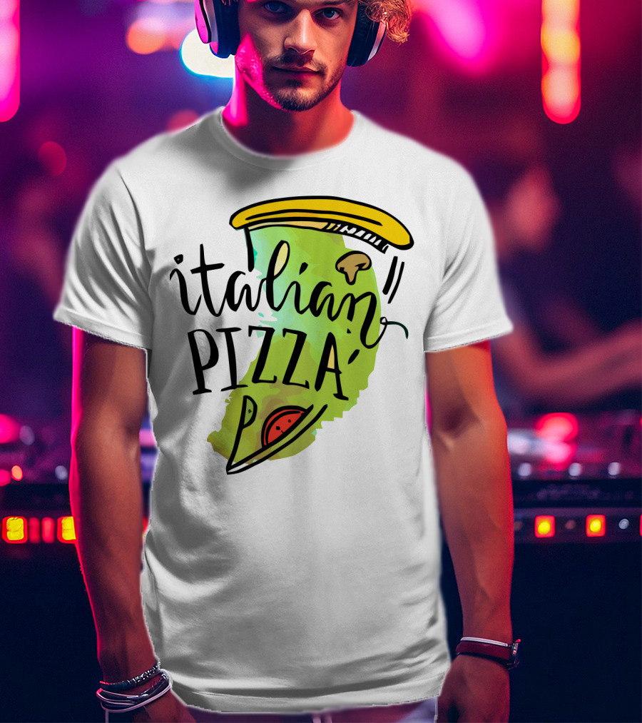 Italian Pizza Slice With Cheese And Pepperoni T-Shirt