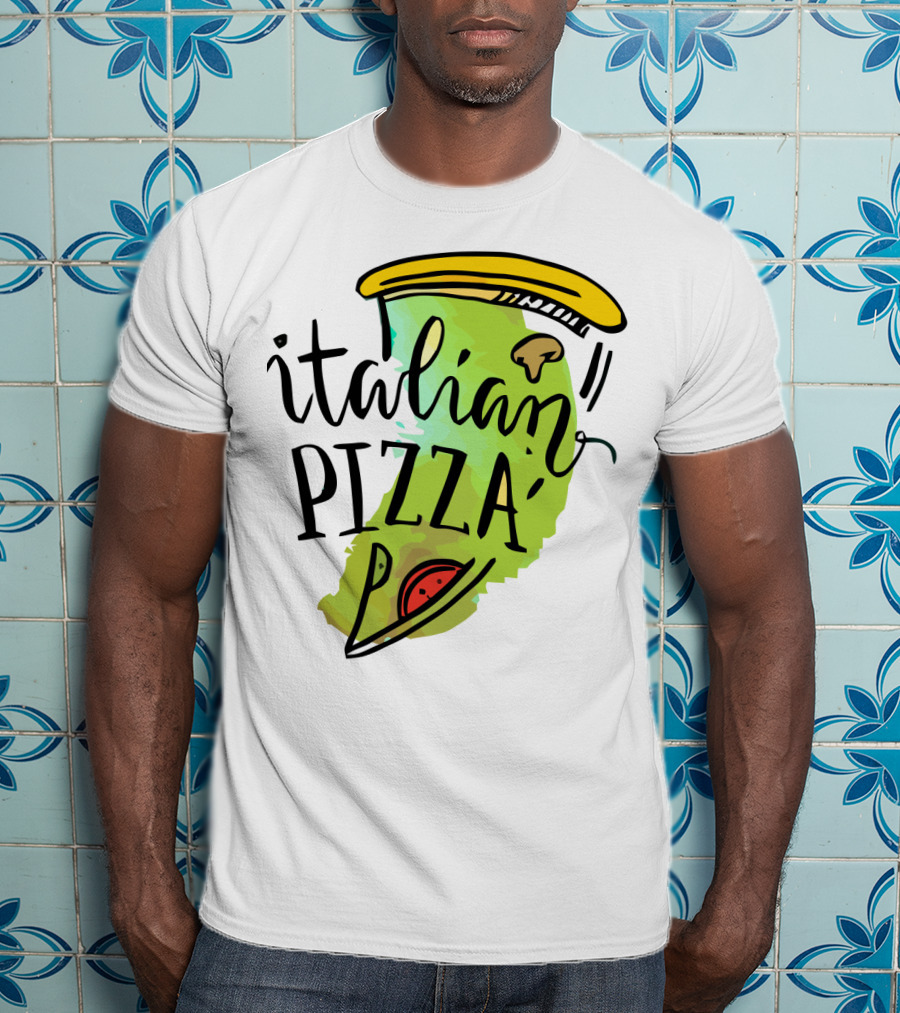 Italian Pizza Slice With Cheese And Pepperoni T-Shirt